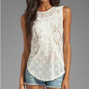 Free People Not So Sweet Victorian Top